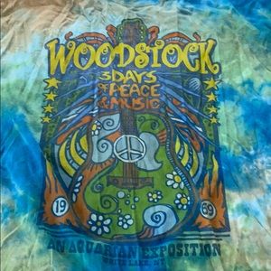 Oversized Woodstock band tee shirt